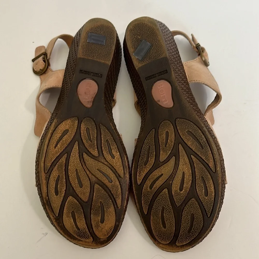 Born Leah strap neutral sandals 10